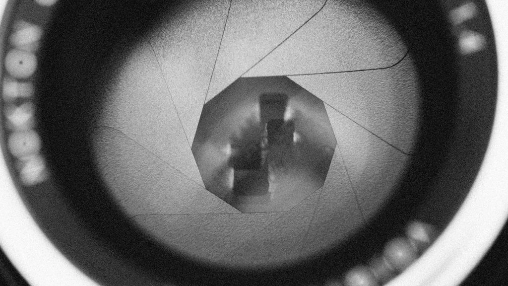Five-axis CNC machining center in DNYAK-D's Phoenix facility, monochrome technical photograph